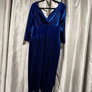 Starlet Blue Velvet Dress